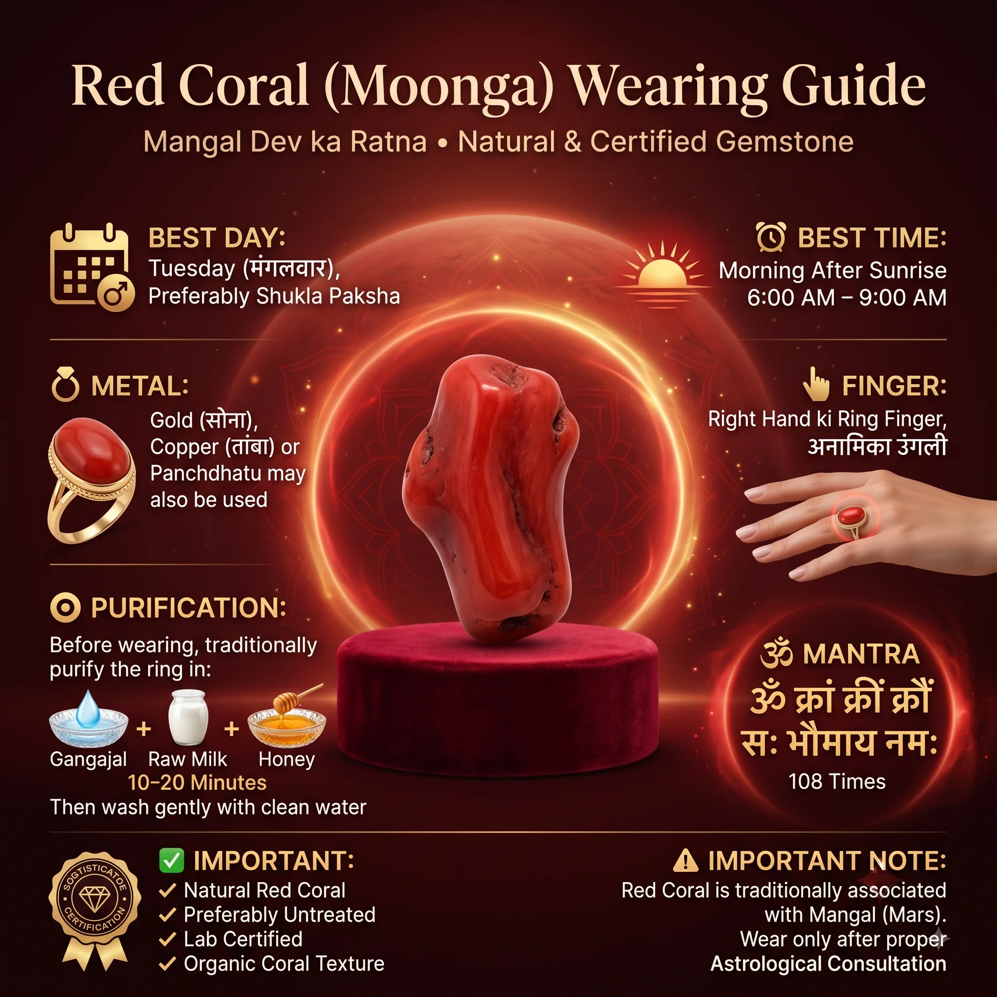 Red Coral (Moonga) Italy - View 2