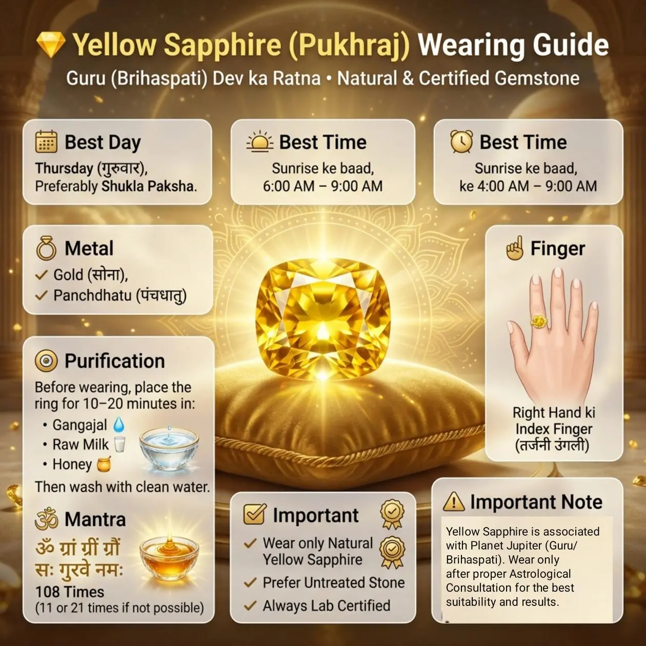 Yellow Sapphire (Pukhraj) Bangkok - View 2