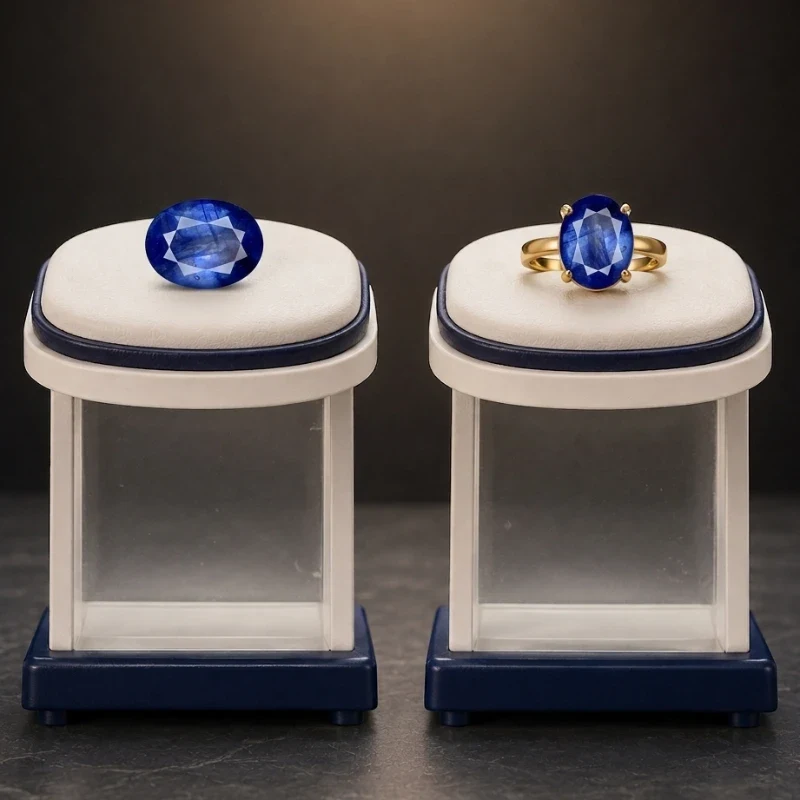 Natural Sri lanka Blue Sapphire (Neelam) - Certified Fine Premium Quality Grade Gemstone