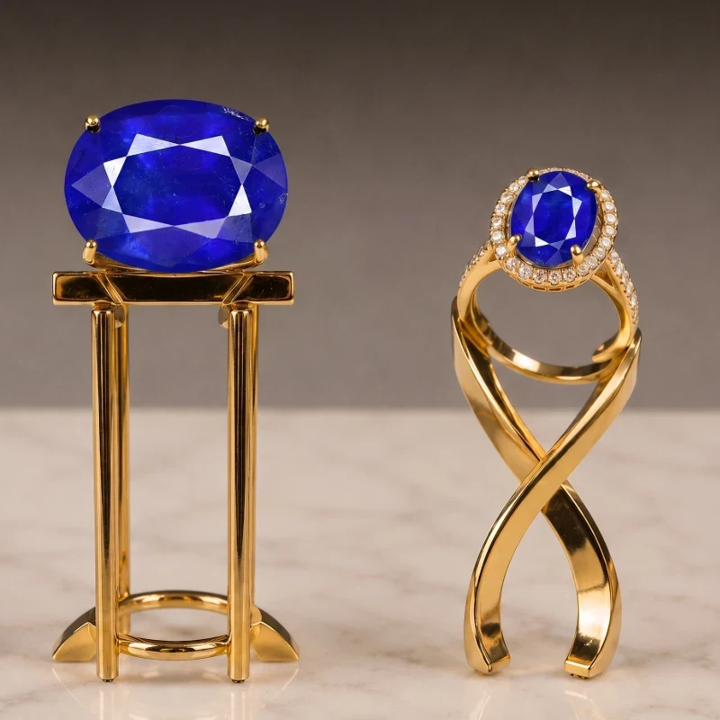 Natural Sri lanka Blue Sapphire (Neelam) - Certified High Premium Quality Grade Gemstone
