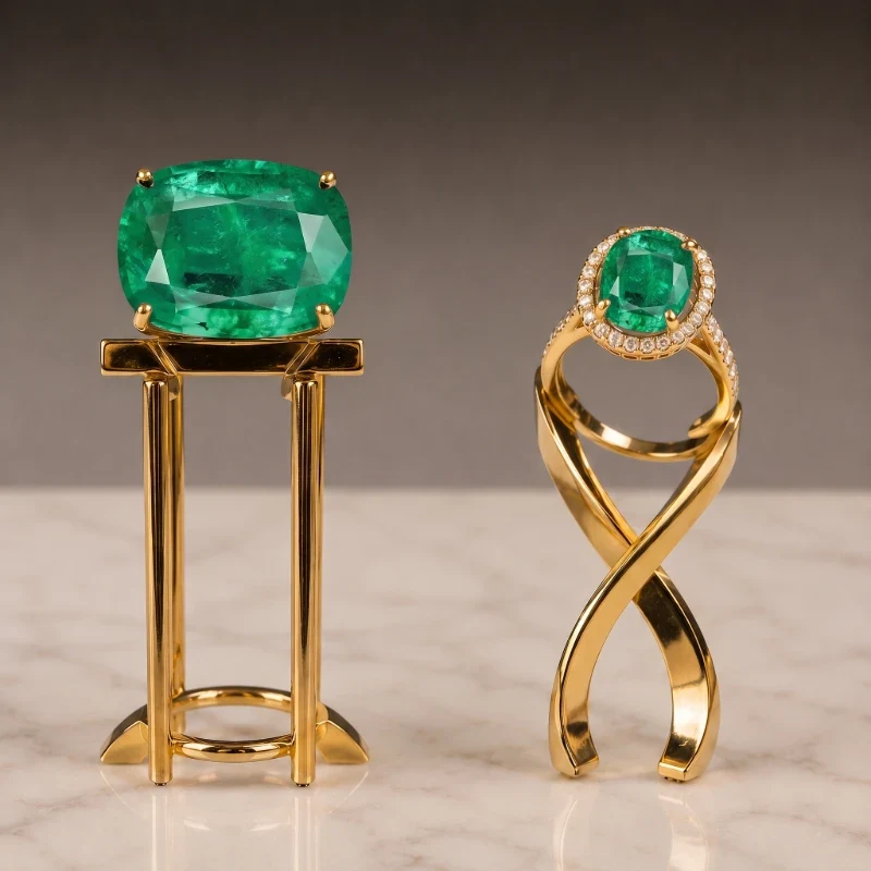 Natural Zambia Emerald (Panna) - Certified High Premium Quality Grade Gemstone