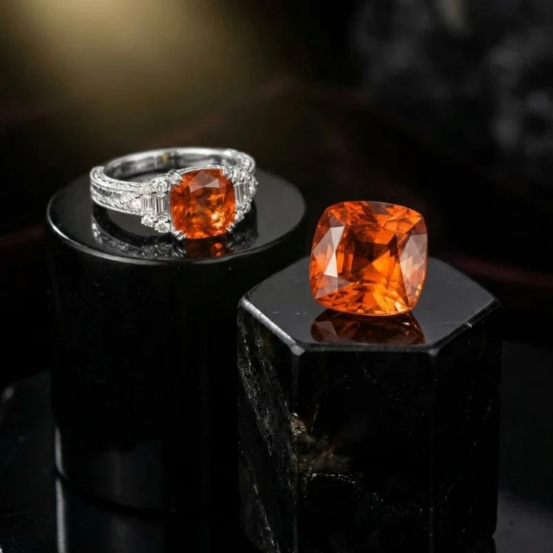 Natural Sri Lanka Hessonite (Gomed) - Certified Top Premium Quality Grade Gemstone