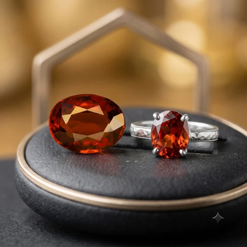 Natural Tanzania Hessonite (Gomed) - Certified Fine Value Quality Grade Gemstone