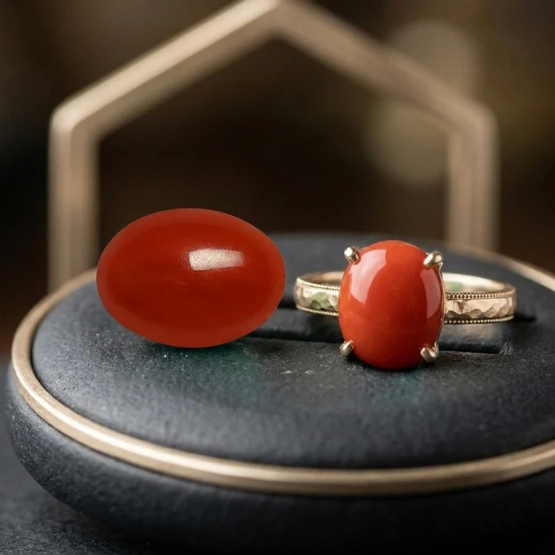Natural Italy Red Coral (Moonga) - Certified Fine Value Quality Grade Gemstone