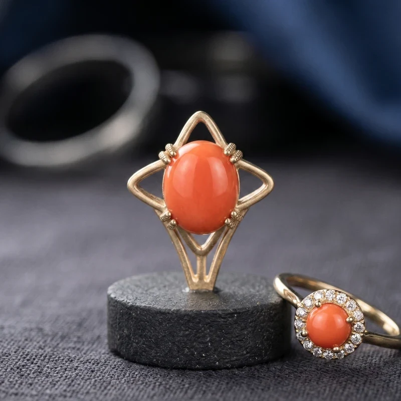 Natural Italy Red Coral (Moonga) - Certified Good Premium Quality Grade Gemstone