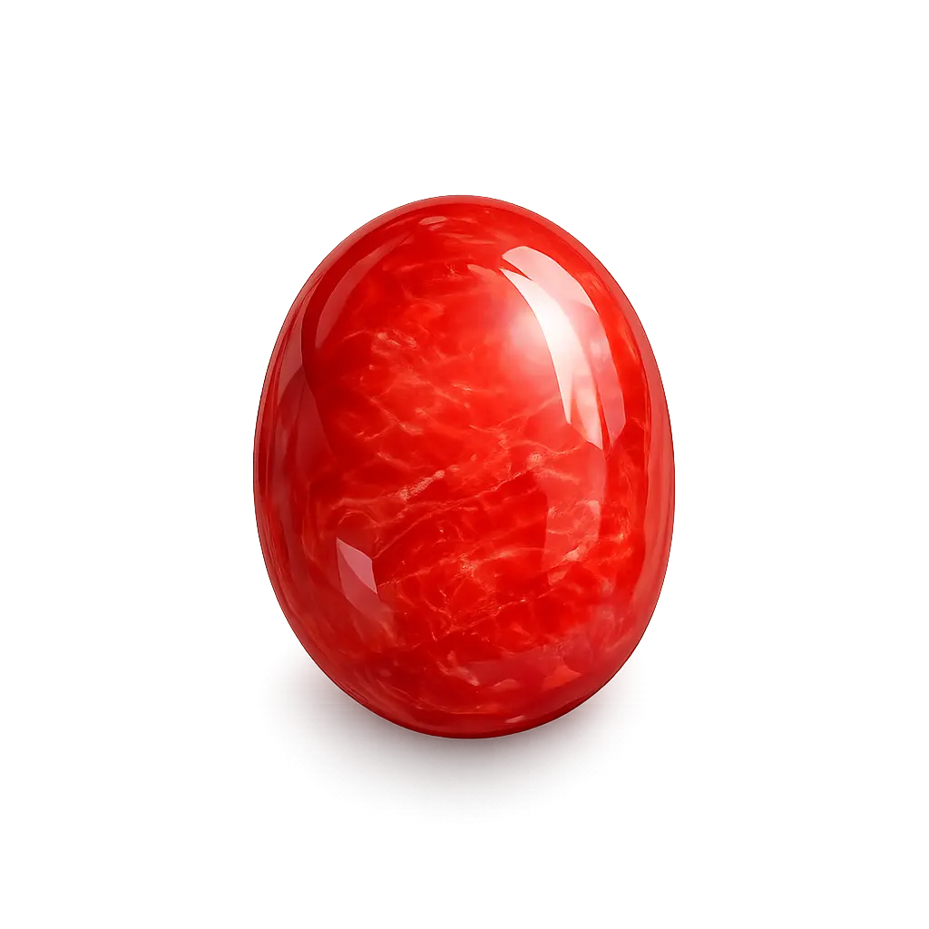 Natural Red Coral Gemstone
