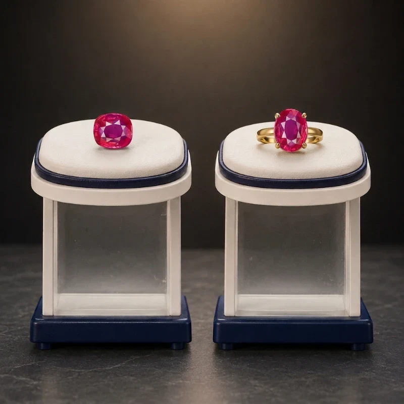 Natural Barma Ruby (Manik) - Certified Fine Premium Quality Grade Gemstone