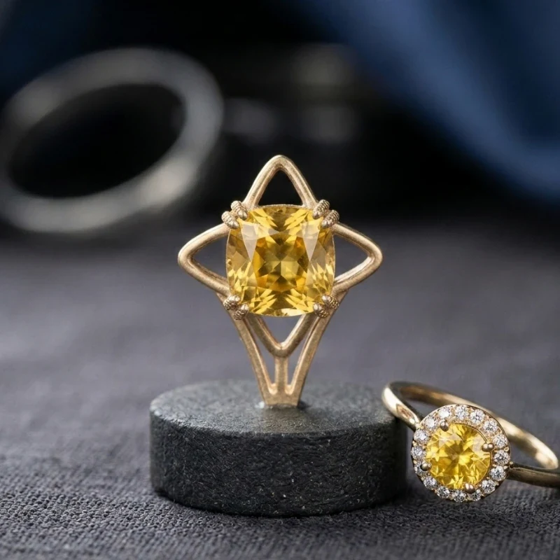 Natural Bangkok Yellow Sapphire (Pukhraj) - Certified Good Premium Quality Grade Gemstone