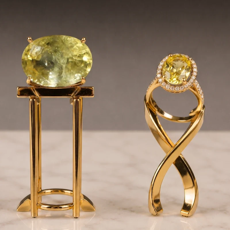 Natural Bangkok Yellow Sapphire (Pukhraj) - Certified High Premium Quality Grade Gemstone